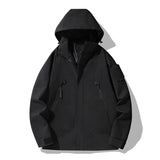 JNLN Women's Men's Waterproof Jacket Climbing Hiking Camping Trekking Windbreaker Unisex Outdoor Windproof Rain Coat Antifouling