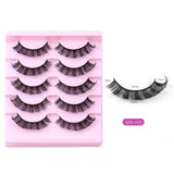 Fashion Russian Strip Lashes 2/5/10 Pairs 3D Mink Lashes Natural Eyelashes Dramatic False Eyelashes Wholesale Eyelash Extension