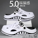 2026 New Men's Holes oes Summer Thi Bot Anti-Slip Driving Beach Slippers Spor Casual EVA Injection Moulding Footwear