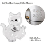 Transparent Cute Dog Pendant Keychain Creative Pet Hair Storage Capsule Hanging Ornament for Pet Lover DIY Pet Memorial Keychain