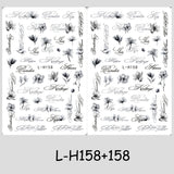 2/3 pcs Punk Style English Letters Nail Stickers Gothic Artistic Lettering Nail Charms Y2K Metallic Retro Letters Nail Decor