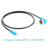 Rugged Waterproof USB C Cable 90 Degree Right Angled Ruggdized IP67 Type C Male to C Male 90 Degree Elbow Sealed USB C Cable