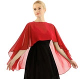 Elegant Chiffon Wedding Wrap for Women Evening Capes Bridal Jacket Accessories