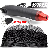 Black Heat Shrink Tube Kit Thermoresistant Tubing Shrink Wire Wrapping Electrical Connection Cable Insulation Sleeves Protecter