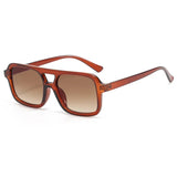 Hiking Camping 2024 New Double Beam Anti Light Glasses Personalized Small Frame Retro Glasses Y2K UV400 Outdoor Glasses Female