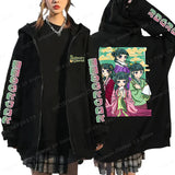 Funny The Apothecary Diaries Print Hoodies Men Women Casual Harajuku Zipper Hooded Pullovers Coat Anime Streetwear Sweatshirt