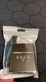 RJ45 Splitter 1 in 2/3/4 Out Network  1000Mbps RJ45 Adapter Gigabit Converter Internet Ethernet 8P8C Extender Plug Extension