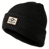 New Warm Outdoor Fleece Sports Hat Windproof Ear Protection Beanie Hats Knitted Thickened Winter Cap Men Women