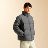Semir Down Jacket Men Winter Three-proof Windproof Waterproof Stain Resistant Thick Stand Collar Puffer Coat Lightweight Warm