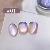 MIANEL Blue Tears Cat Eye Nail Polish Unique Blue Color and Magnetic Powder Create a Dreamy and Romantic Blue Nail Art Effect
