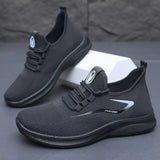Men Comfort Knitted Loafer Sneakers 2026 New Arrival, Breathable Air Knit Upper Slip On Shoes