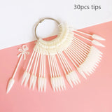 80/50/20pcs Nail Display Sticks Nail Swatch False Nail Tips Nail Gel Polish Practice Clear Display Board for Nail Art Tools