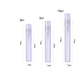 5Pcs Frosted Plastic Perfume Bottles Fine Mist Spray Bottle with Atomizer Pumps for Perfume Essential Oil Other Beauty Product