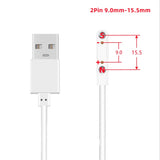 2Pin 4Pin 5Pin Magnetic Charging Cable USB to Pogo Pin for Smart Watch Earphone Wristband 60cm 5V Magnetic Dock Charger Adapter