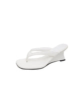 Designer Brand Wedge Heel Slipper Slides Women Clip Toe Flip Flops Narrow Sandals Shoes Casual Female Slipper Sandalia Mujer