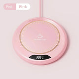 Thermostatic Heating Coaster USB Home Heating Coaster 3-speed Adjustment Heating 55 Degrees Constant TemperatureThermostatic Hea