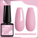 Mtssii 6ML Chocolate Color Gel Nail Polish Brown Semi Permanent UV Gel Autumn Winter Popular Soak Off Nail Art Gel Varnishes