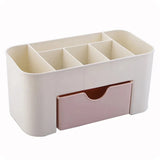 Nail Storage Box Plastic Drawer Style Easy to Clean Desktop Organization Large Capacity Cotton Swab Polishing Sand Strip Toolbox