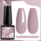 Mtssii 6ML Chocolate Color Gel Nail Polish Brown Semi Permanent UV Gel Autumn Winter Popular Soak Off Nail Art Gel Varnishes
