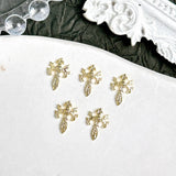 20PCS 3D Light Luxury Classic Cross Nail Charms Creative Exquisite Retro Alloy Cross Nail Art Decorations for DIY Cool Manicure