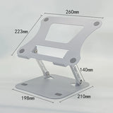 XMSJ Laptop Stand Adjustable Carbon Steel Notebook Tablet Stand Up to 17 Inch Macbook Laptop Portable Foldable Cooling Holder