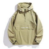 CHRLCK Men Hiking Jacket Outdoor Waterproof Fishing Hooded Sport Jacket Adjustable Drawstring Travel Jacket Mountaineering Coats