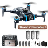 Lenovo Drone With screen RC 8K Professional HD Aerial Photography GPS Laser obstacle avoidance Three-axis gimbal Aircraft