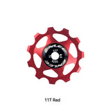 ENLEE Bike Aluminum Alloy Guide Wheel Pulley Rear Derailleur 11T 13T Guide MTB Ceramic Bearing Jockey Wheel For 4/5/6MM