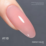 PERFECT COLOR  4-in-1 Builder Nail Gel,20g 12 Colors Rubber Base Gel Polish,Extension for DIY Salon Girls Home,Nail Art Brushes