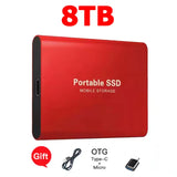Reliable Slim Storage Device Portable External SSD 1TB 4TB 16TB 128TB High Speed for Notebook Laptop Computer