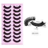 Faux mink eyelashes natural 3d mink lashes makeup volume false eyelashes in bulk cilio H13 E-08