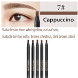 5PCS Haozhuang Eyebrow Pencil Brown Wholesale Cosmetic Pencil Product Natural Waterproof Long-Lasting Tattoo Brush Makeup Beauty