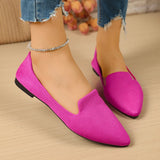Women Flats Pointed Toe Solid Color Flats for Women Spring/autumn Casual Comfortable Leopard Brown Flat Heel Shoes