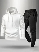 Men's Tracksuit Casual Hoodies Sweatshirts Suit Outdoors Gym Sports Jogging Clothing Autumn Winter Fashion Sweatpants 2 Pcs Sets