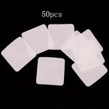 50Pcs Lint Free Nail Wipes Eyelash Extension Glue Wipes Cleaner Cloth Non-Woven Fabric Nail Gel Polish Remover Cotton Pads