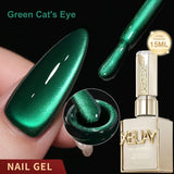 XEIJAYI 1pc 15ML Blue cat eye Nail Gel polish Semi Permanent Nail Art Soaking UV LED Nail Salon DIY Nail Salon Gel