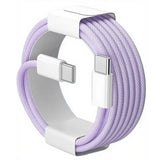 60W PD Nylon Braided USB-C to USB C Fast Charger Cable For iPhone 17 16 15 /Pro Max Compatibility Samsung Type C Fast Charging