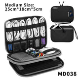 Electronic Accessories Storage Bag Travel Case,Cable Organizer Bag Gadget Carry Bag For Cables,Power,USB Flash Drive, Charger