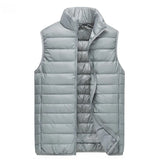 UETEEY 2026 Winter Sleeveless Puffer Vest Jacket Men Packable White Duck Down Waistcoat Lightweight Waterproof Casual Man Coat