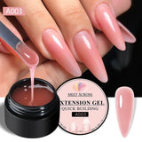 8ml Nude Pink White Quick Extension Gel Nail Polish Vernis Semi Permanent UV Construction Gel For Nail Extensions Nail Supplies