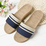 Hemp Casual Slippers Women Home Flats Spring Summer Luxury Designer Shoes Ladies 2026 Fashion Indoor Slides Couple Lightweight