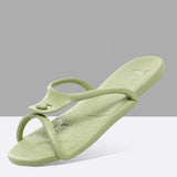 2024 Summer Women Folding Slippers Adults Portable Trip Travel Sandals Couples Indoor Soft Slides Men Beach Non-slip EVA Shoes