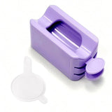 Nail Storage Box Plastic Drawer Style Easy to Clean Desktop Organization Large Capacity Cotton Swab Polishing Sand Strip Toolbox