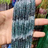 2x2mmNatural Colored Tourmaline Blue Tourmaline Faceted Cube Beads Square Stone Beads for JewelryDIY Making  Gemstone Loose Bea