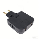 2 USB 3 in 1 EU Power Socket Plug Adapter Foldable US To EU Travel Aadapters Power Converter KR Plug Electrical Socket AC Outlet