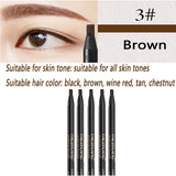 5PCS Haozhuang Eyebrow Pencil Brown Wholesale Cosmetic Pencil Product Natural Waterproof Long-Lasting Tattoo Brush Makeup Beauty