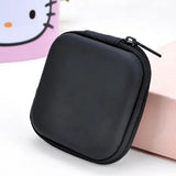 1-4pcs Portable Shockproof Headphone Case Earphone Bag Headset Storage Bag Hard Shell Earphone Accessories memory Card USB Cable