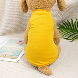 Solid Red Yellow Pet Cat Vest for Small Dogs French Bulldog Puppy Summer Clothes Breathable T shirt Unisex York Dog Pet Products