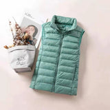 New 2026 Women Women Ultra Light Down Vests Slim Sleeveless Jacket Portable Girl Lightweight Windproof Waistcoat