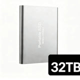 Portable External SSD, 1TB-16TB Large Capacity USB3.1 High Speed Solid State Drive, Lightweight Storage for Laptop, Desktop, Mac